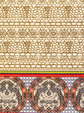 Beige Pattern Play Stretch Corduroy Panel Beige Pattern Play Stretch Corduroy Panel