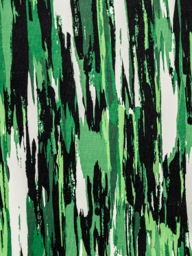 Green Abstract Stripes Stretch Cotton Corduroy Green Abstract Stripes Stretch Cotton Corduroy
