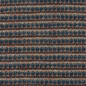 Italian Cobalt, Brown and Yellow Striped Wool Knit Italian Cobalt, Brown and Yellow Striped Wool Knit