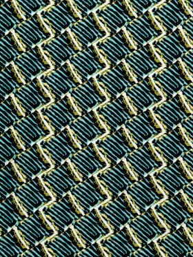 Blue Tiger Striped Diamond Printed Stretch Cotton Twill Blue Tiger Striped Diamond Printed Stretch Cotton Twill