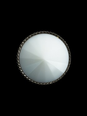 Italian White and Silver Shank Back Button – 32L/20mm Italian White and Silver Shank Back Button – 32L/20mm