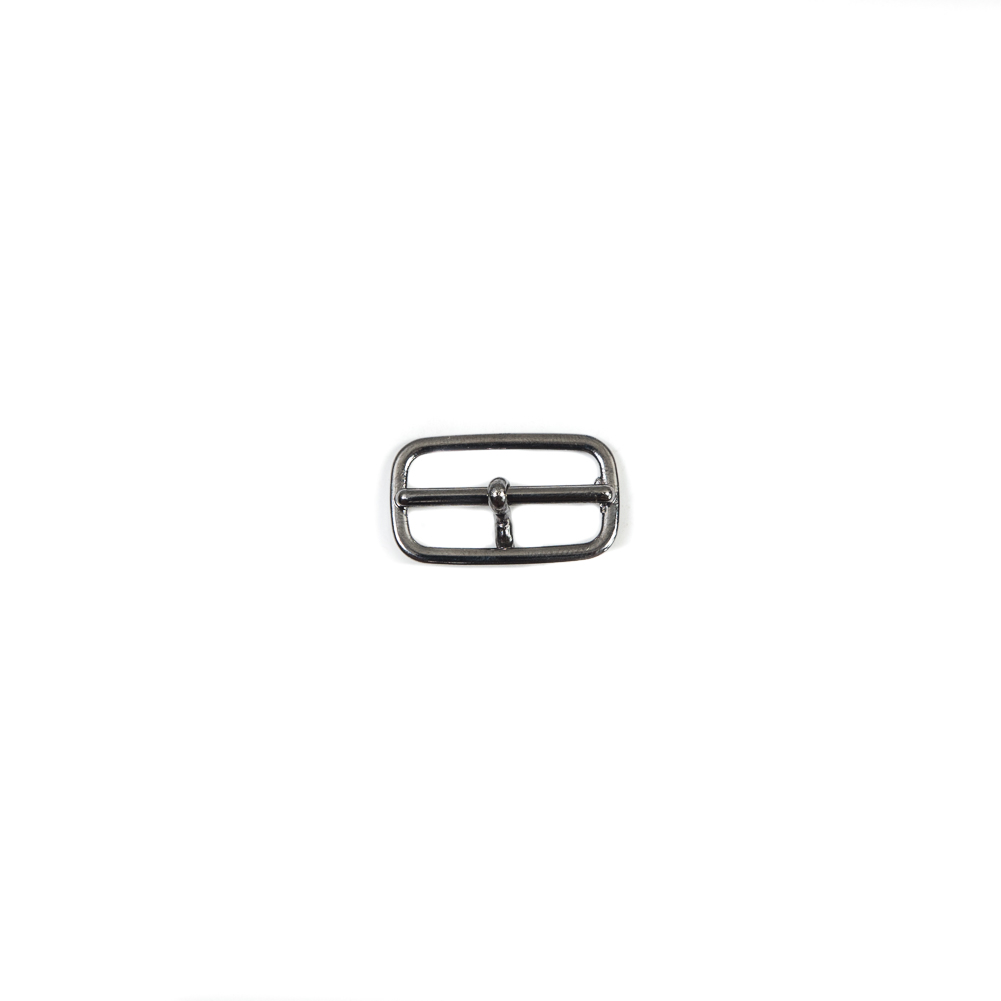 Gunmetal Nickel Metal Buckle - 1.125" x 0.625"