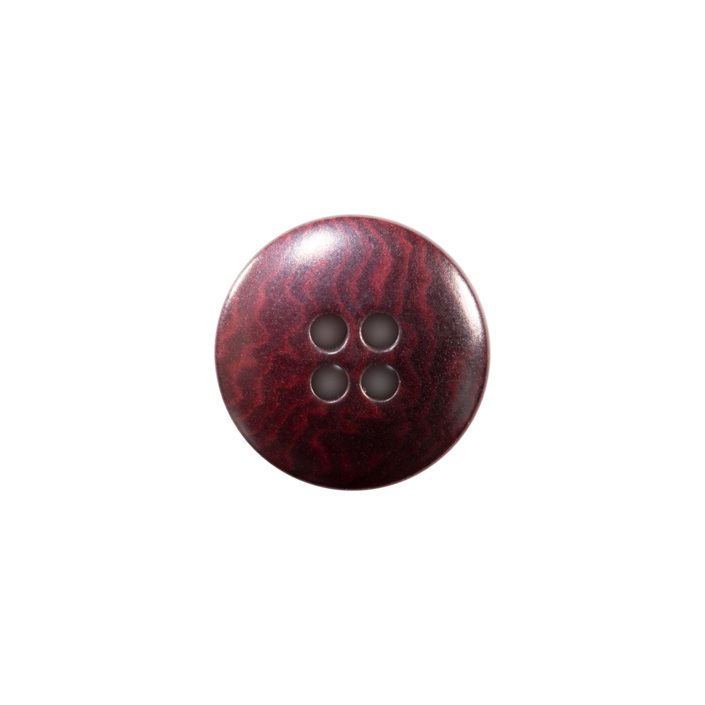 Dark Maroon Plastic 4-Hole Button – 24L/15mm Dark Maroon Plastic 4-Hole Button – 24L/15mm