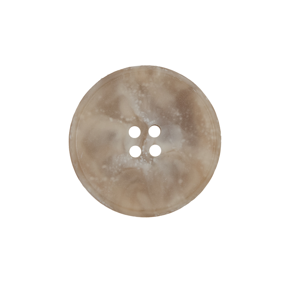 Beige Marbled Plastic 4-Hole Button – 36L/23mm Beige Marbled Plastic 4-Hole Button – 36L/23mm