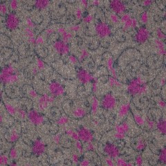 Italian Purple, Blue and Charcoal Floral Chunky Wool Knit Italian Purple, Blue and Charcoal Floral Chunky Wool Knit