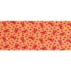 Italian Orange and Red Chunky Wool Knit Italian Orange and Red Chunky Wool Knit