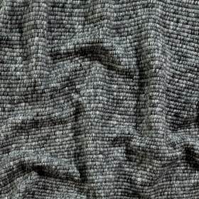 Italian Black and Gray Striped Chunky Wool Knit Italian Black and Gray Striped Chunky Wool Knit