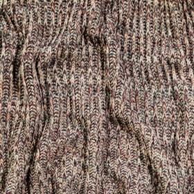 Italian Red, Blue and Taupe Chunky Wool Knit Italian Red, Blue and Taupe Chunky Wool Knit