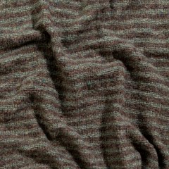Italian Brown and Gray Striped Chunky Wool Knit Italian Brown and Gray Striped Chunky Wool Knit