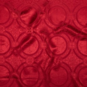 True Red Ecclesiastical Jacquard True Red Ecclesiastical Jacquard