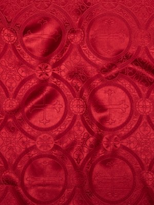 True Red Ecclesiastical Jacquard True Red Ecclesiastical Jacquard