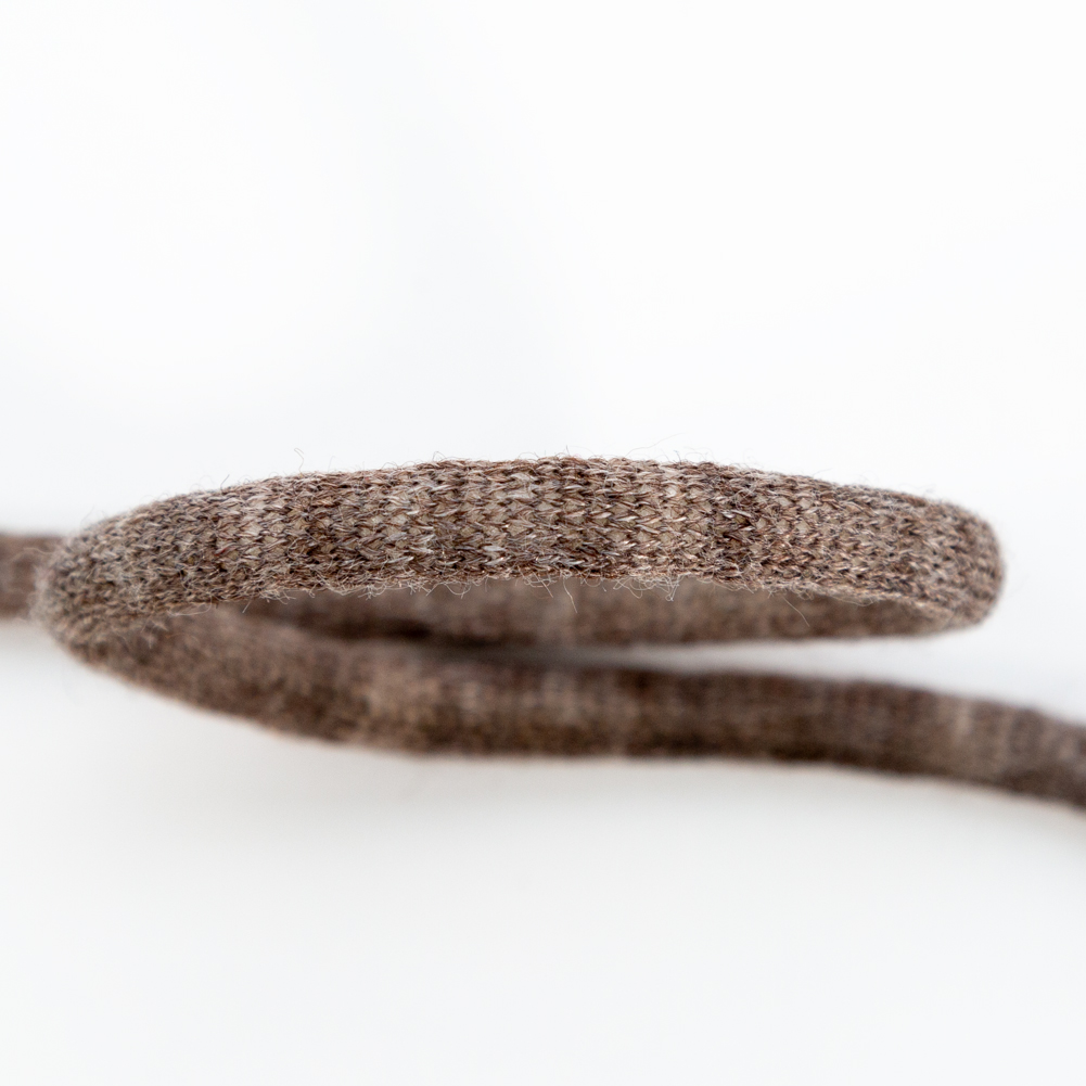 Italian Dark Brown Wool Drawstring Trimming – 0.25″ Italian Dark Brown Wool Drawstring Trimming – 0.25″