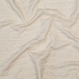Ivory Bonded Taffeta and Wool Knit featuring Puckered Squares Ivory Bonded Taffeta and Wool Knit featuring Puckered Squares