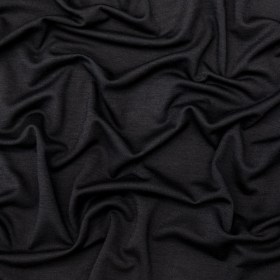 Black Rayon and Wool Double Knit Black Rayon and Wool Double Knit