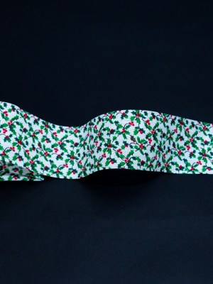 Green and White Holly Christmas Ribbon – 1.875″ Green and White Holly Christmas Ribbon – 1.875″