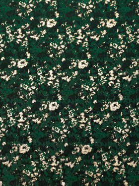Forest Green and Metallic Gold Abstract Jacquard Forest Green and Metallic Gold Abstract Jacquard