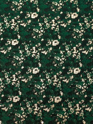 Forest Green and Metallic Gold Abstract Jacquard Forest Green and Metallic Gold Abstract Jacquard