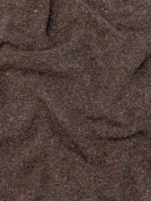 Muted Brown Heathered and Speckled Fuzzy Wool Knit Muted Brown Heathered and Speckled Fuzzy Wool Knit