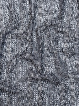 Black, White and Metallic Silver Fringe Lace Black, White and Metallic Silver Fringe Lace