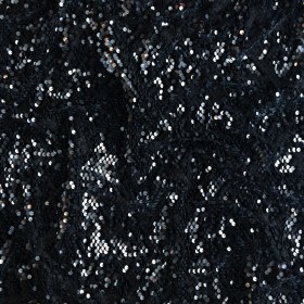 Black Stretch Sequined Velour Black Stretch Sequined Velour