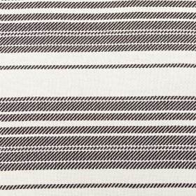 Off-White and Dark Brown Striped Loosely Woven Cotton Twill Off-White and Dark Brown Striped Loosely Woven Cotton Twill
