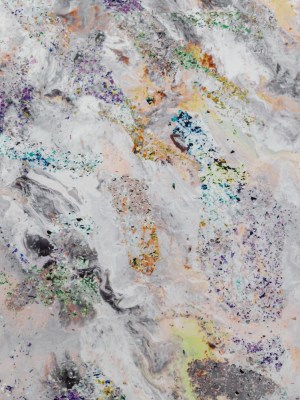 Italian Gray, Pastel Pink and Green Abstract Paper Taffeta Italian Gray, Pastel Pink and Green Abstract Paper Taffeta