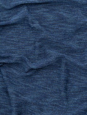 Heathered Blue and Black Stretch Knit Heathered Blue and Black Stretch Knit