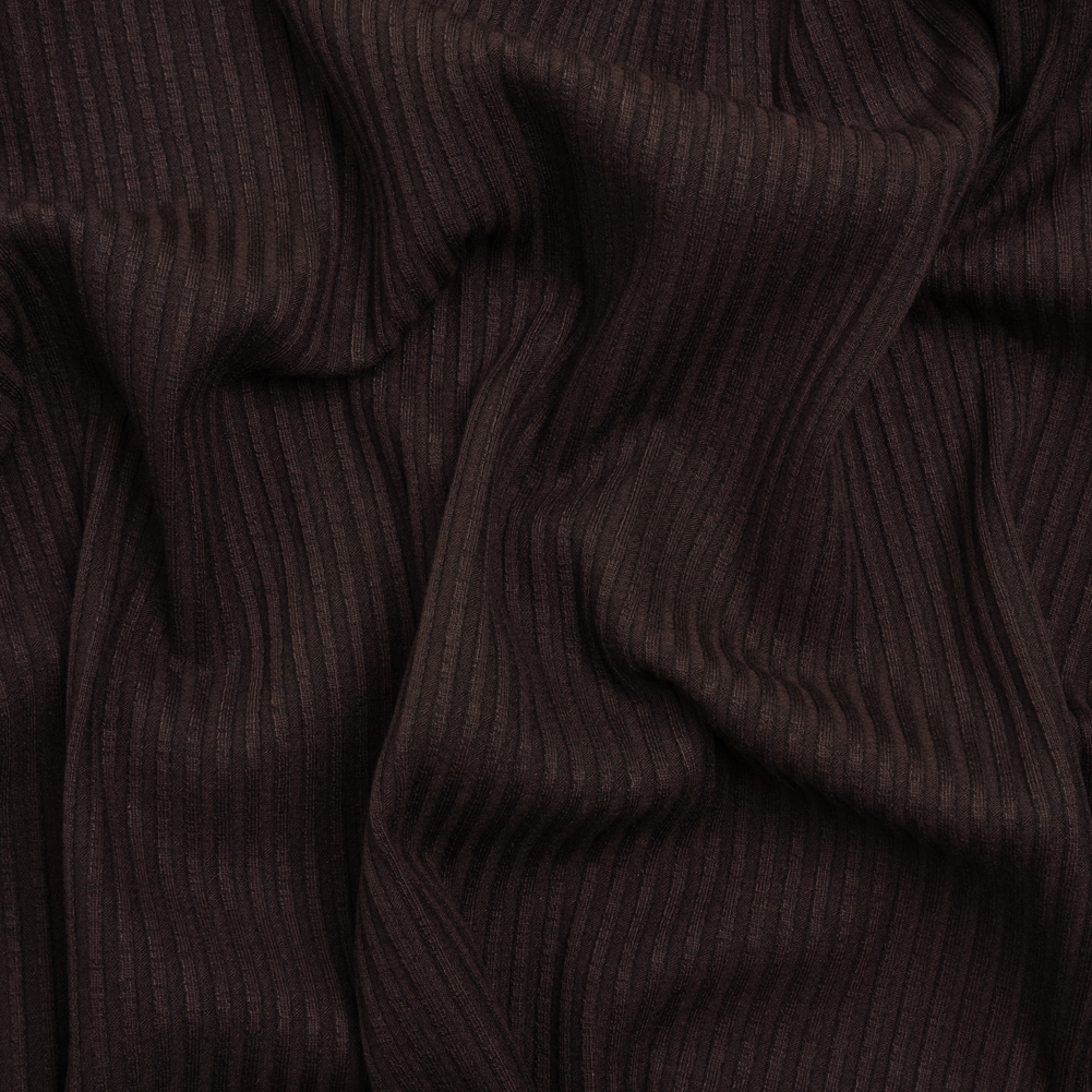 Brown 6×6 Stretch Rib Knit Brown 6×6 Stretch Rib Knit