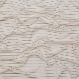 White and Metallic Gold Striped Rib Knit White and Metallic Gold Striped Rib Knit