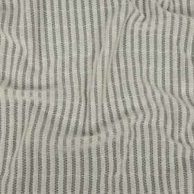 Snow White Embroidered Stripes Crinkled Chiffon Snow White Embroidered Stripes Crinkled Chiffon