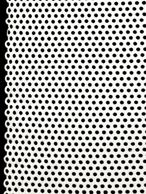 White Geometric Circles Guipure Lace with Finished Edges White Geometric Circles Guipure Lace with Finished Edges