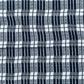 Midnight Navy Plaid Polyester Netting Midnight Navy Plaid Polyester Netting