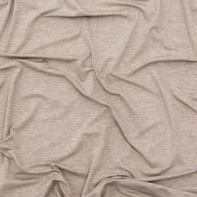 Italian Heathered Beige Stretch Rayon Jersey Italian Heathered Beige Stretch Rayon Jersey
