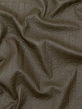 Muted Brown Chevron Quilted Coating with Filler Muted Brown Chevron Quilted Coating with Filler