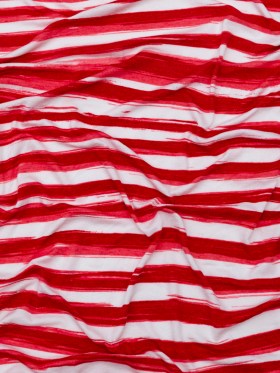 Virtual Pink and White Organically Striped Rayon Jersey Virtual Pink and White Organically Striped Rayon Jersey