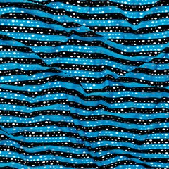 Cendre Blue and Black Striped Perforated Stretch Knit Cendre Blue and Black Striped Perforated Stretch Knit