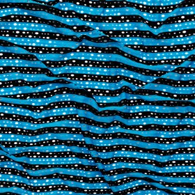Cendre Blue and Black Striped Perforated Stretch Knit Cendre Blue and Black Striped Perforated Stretch Knit