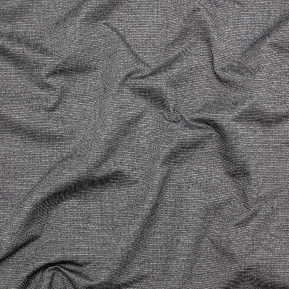 Heathered Tornado and Antarctica Reversible Perforated Cotton Chambray Heathered Tornado and Antarctica Reversible Perforated Cotton Chambray