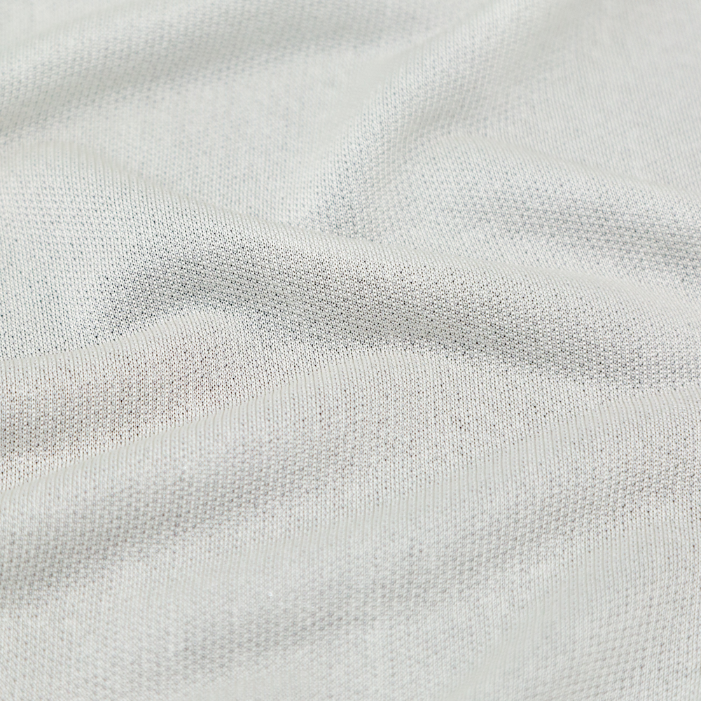 Italian Metallic White Lightweight Sweater Knit