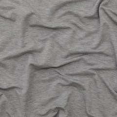 Italian Heathered Gray Brushed Back Viscose Jersey Italian Heathered Gray Brushed Back Viscose Jersey