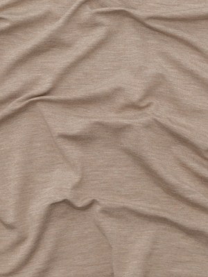 Italian Heather Taupe Stretch Viscose Jersey Italian Heather Taupe Stretch Viscose Jersey