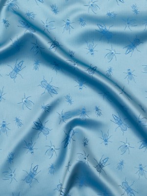 Beetles Jacquard Lining – Light Blue and Royal Blue Bi-Color Beetles Jacquard Lining – Light Blue and Royal Blue Bi-Color