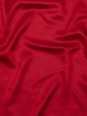 Italian Red Bi-Color Ladybug Jacquard Lining Italian Red Bi-Color Ladybug Jacquard Lining