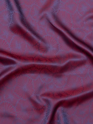 Red and Purple Bi-Color Floral Jacquard Lining Red and Purple Bi-Color Floral Jacquard Lining