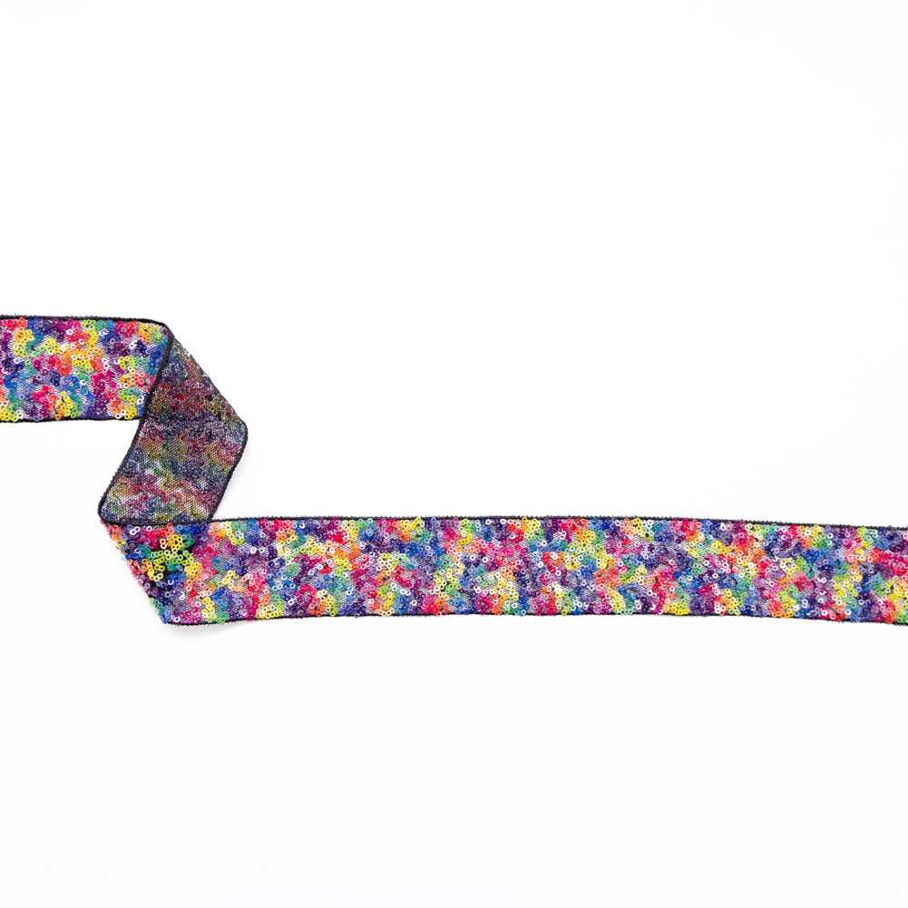 Italian Multicolor Sequin Trim – 1.375″ Italian Multicolor Sequin Trim – 1.375″