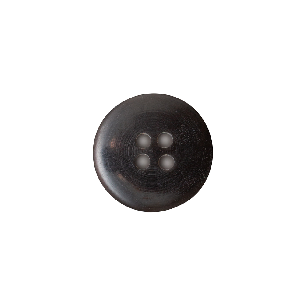 Black and Natural Horn Button – 24L/15mm Black and Natural Horn Button – 24L/15mm