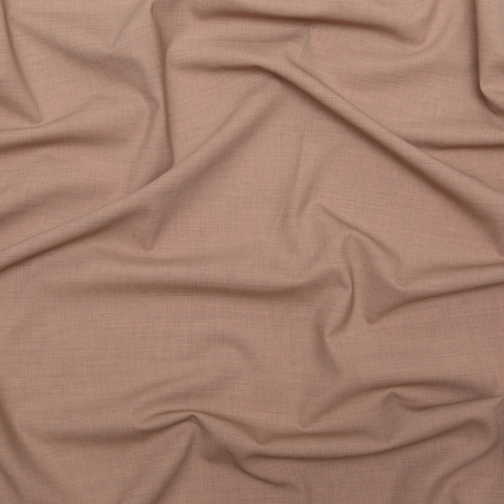 Italian Heather Fawn Stretch Wool Suiting Italian Heather Fawn Stretch Wool Suiting