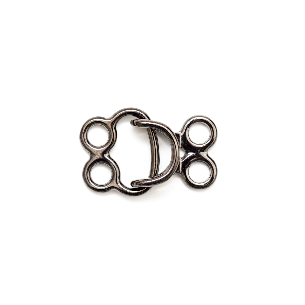 Italian Fancy Gunmetal Hook and Eye Closure Italian Fancy Gunmetal Hook and Eye Closure
