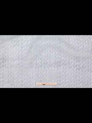 Brushed Nickel Zig Zag Silk Organza Brushed Nickel Zig Zag Silk Organza