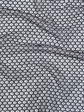 Stretch Corded Chantilly Lace – Metallic Gold and Black Geometric Stretch Corded Chantilly Lace – Metallic Gold and Black Geometric